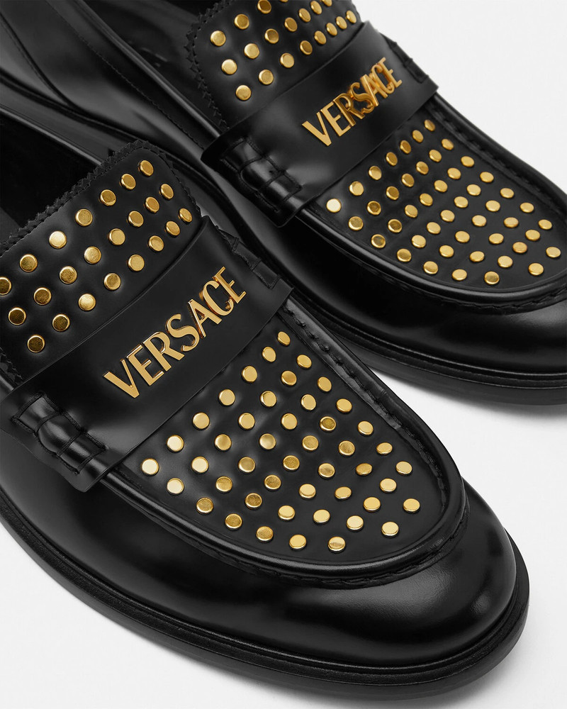 Studded Logo Loafers 5