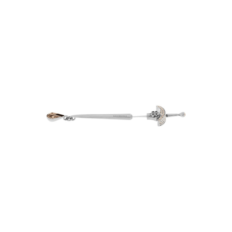 BALENCIAGA Goth Sword Earring in Grey outlook