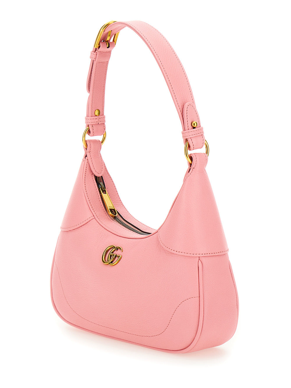 Gucci Women 'Aphrodite Small' Pink Shoulder Bag In Leather Woman - 2