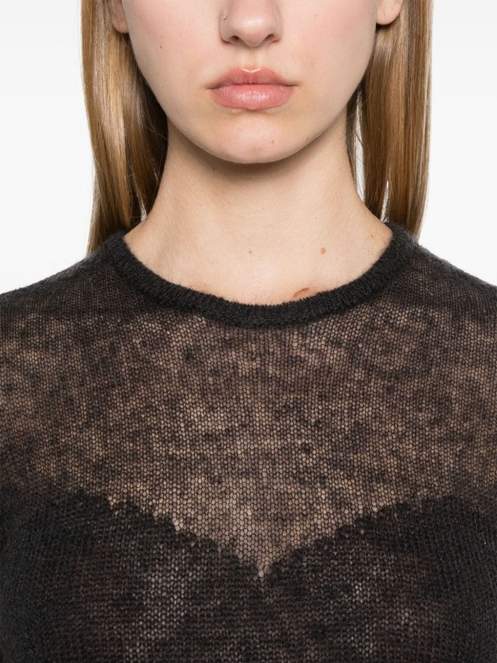 brushed-finish sweater - 5