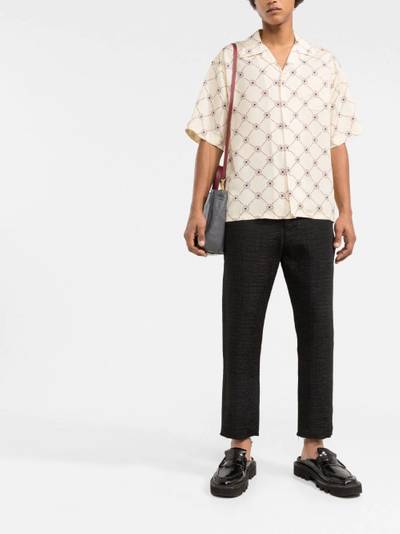 Marni floral-print bowling shirt outlook