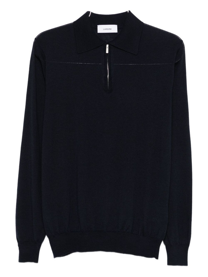 zip-fastening polo shirt 1