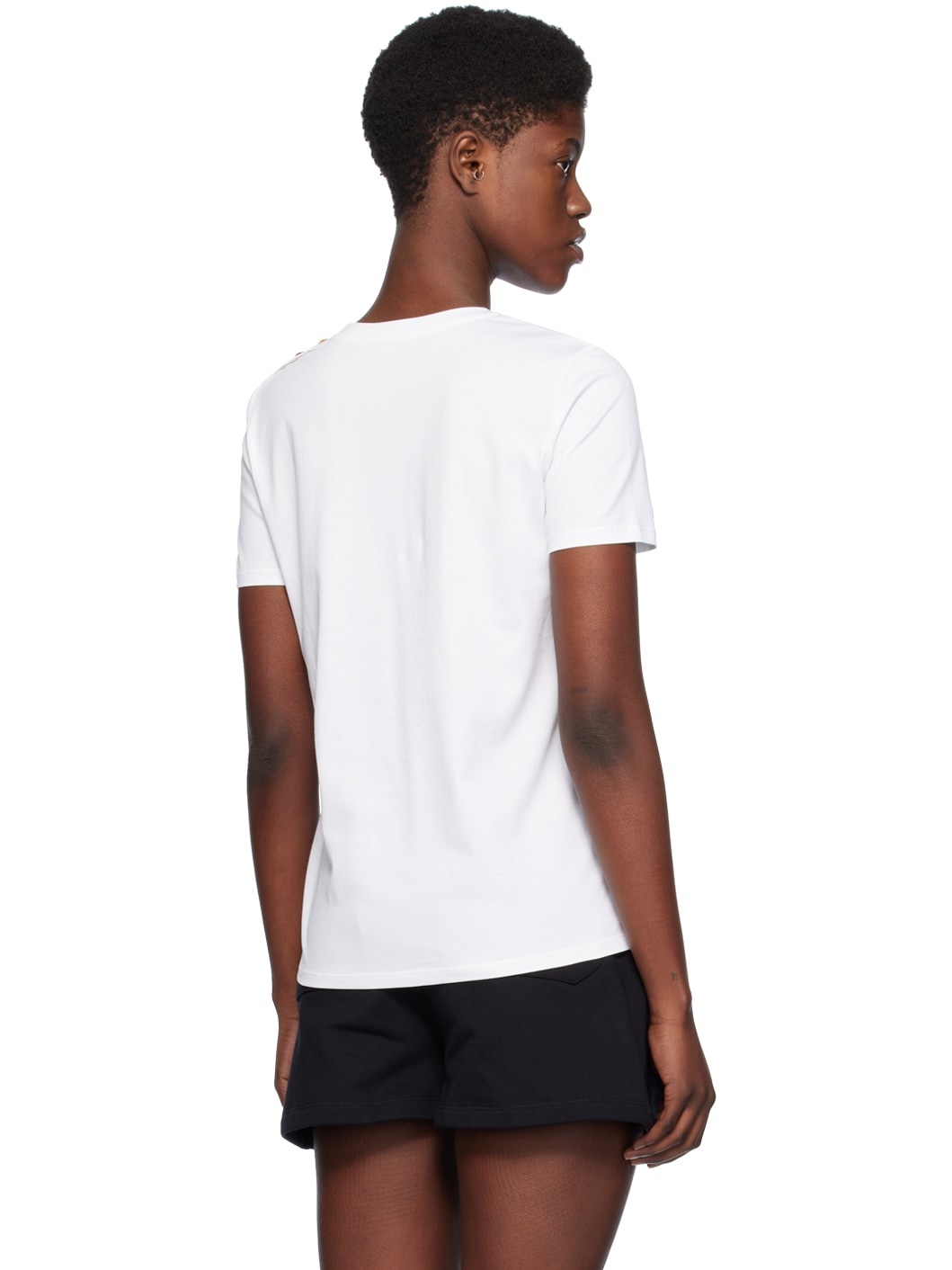White Printed T-Shirt - 3