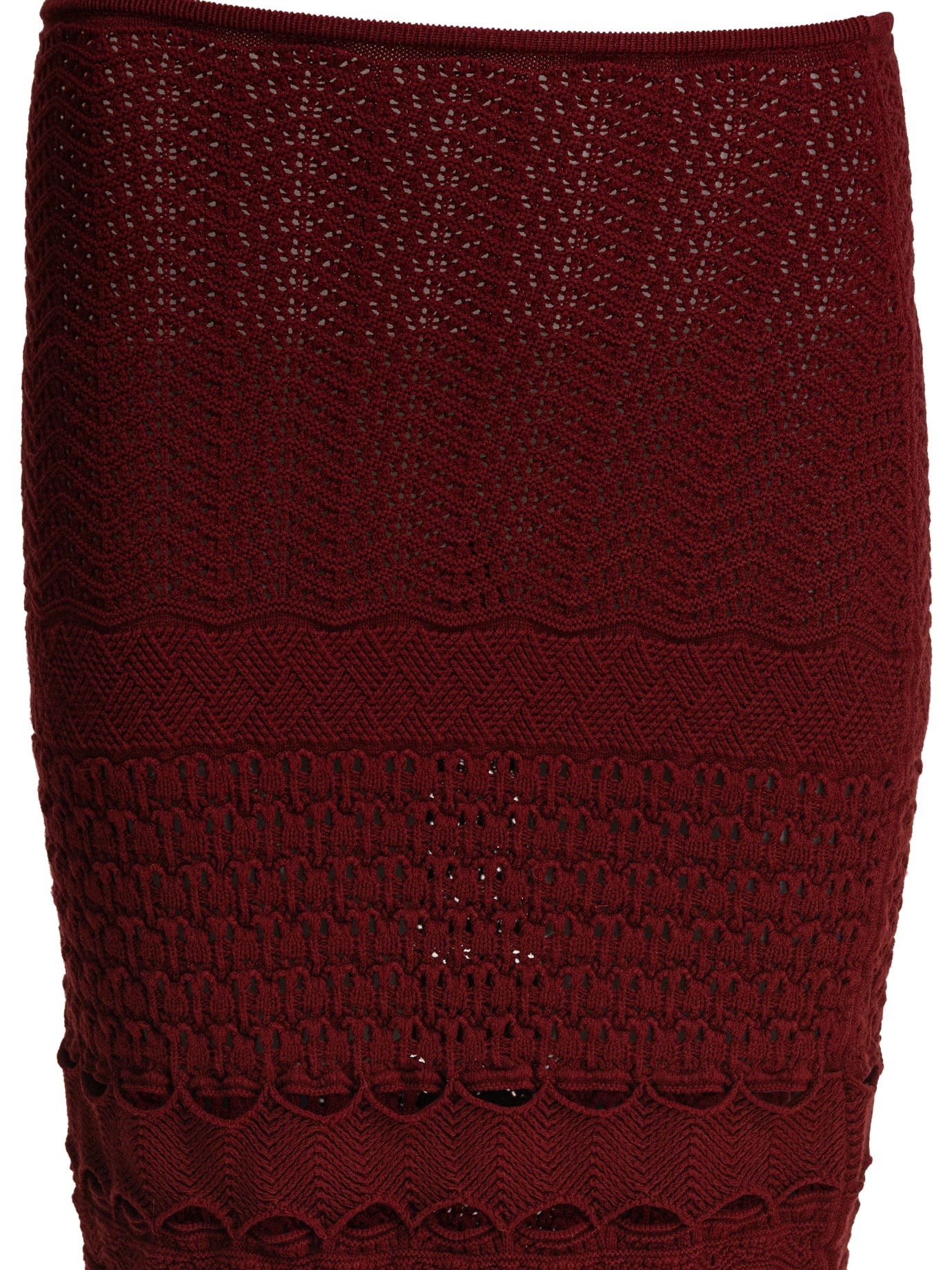 Elie Saab Crochet Midi Skirt Fireball Lilys Crochet - 3