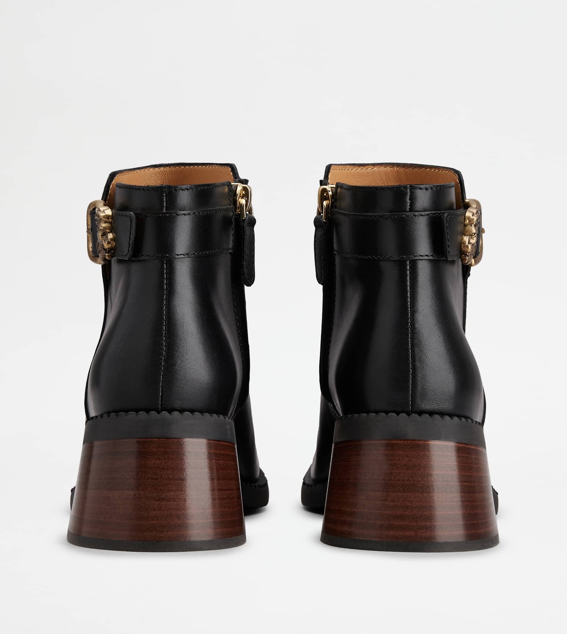 TOD'S ANKLE BOOTS IN LEATHER - BLACK - 2