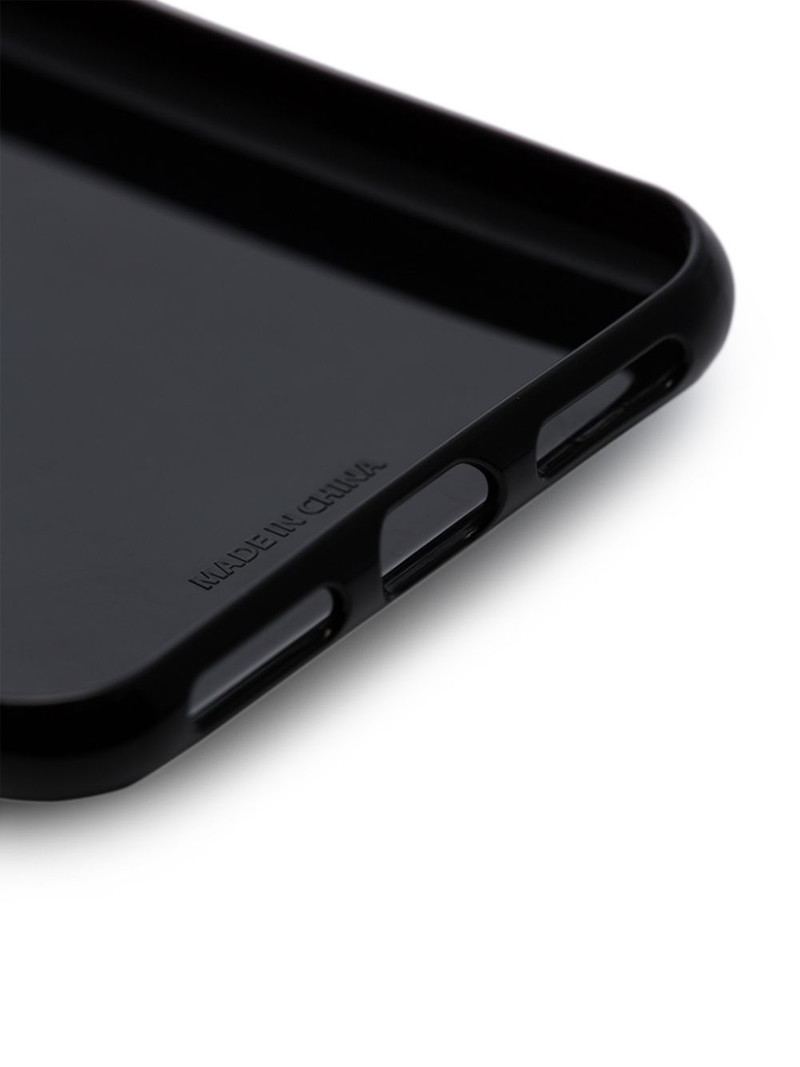 black and white faded logo print iPhone X phone case 3