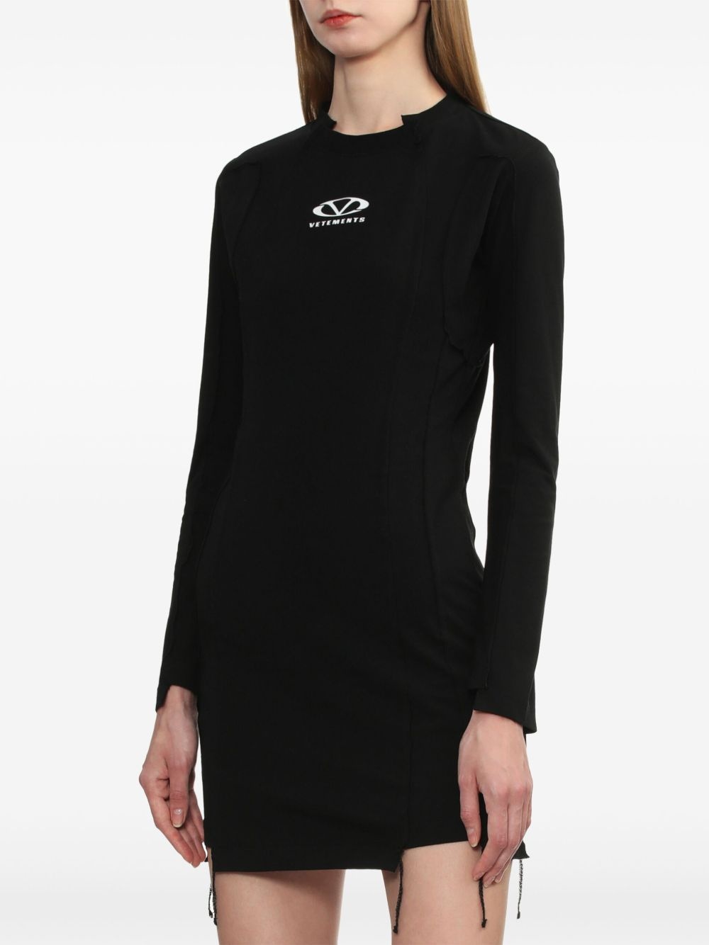 logo-print mini dress - 3