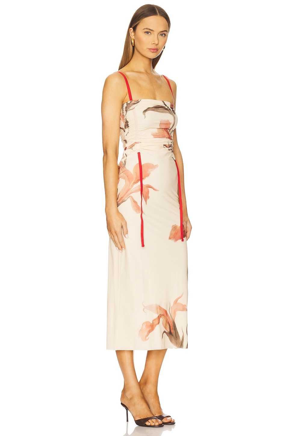 Hana Ruched Midi Dress - 2