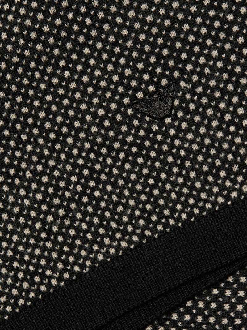 Men's Micro Dot Short-Sleeve Crewneck Sweater - Black 7