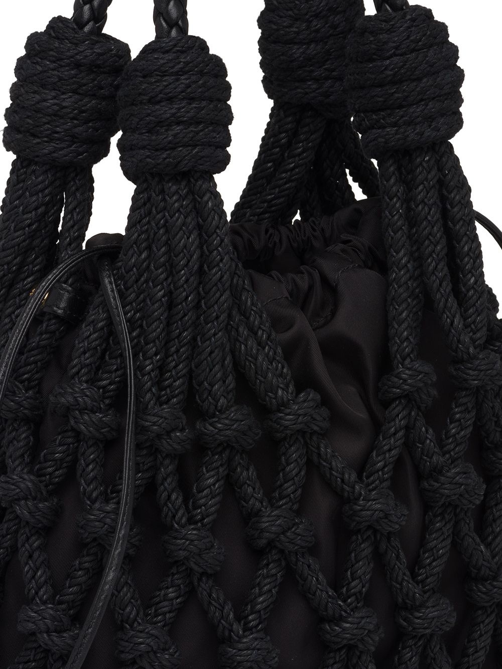 knotted cord tote bag - 4