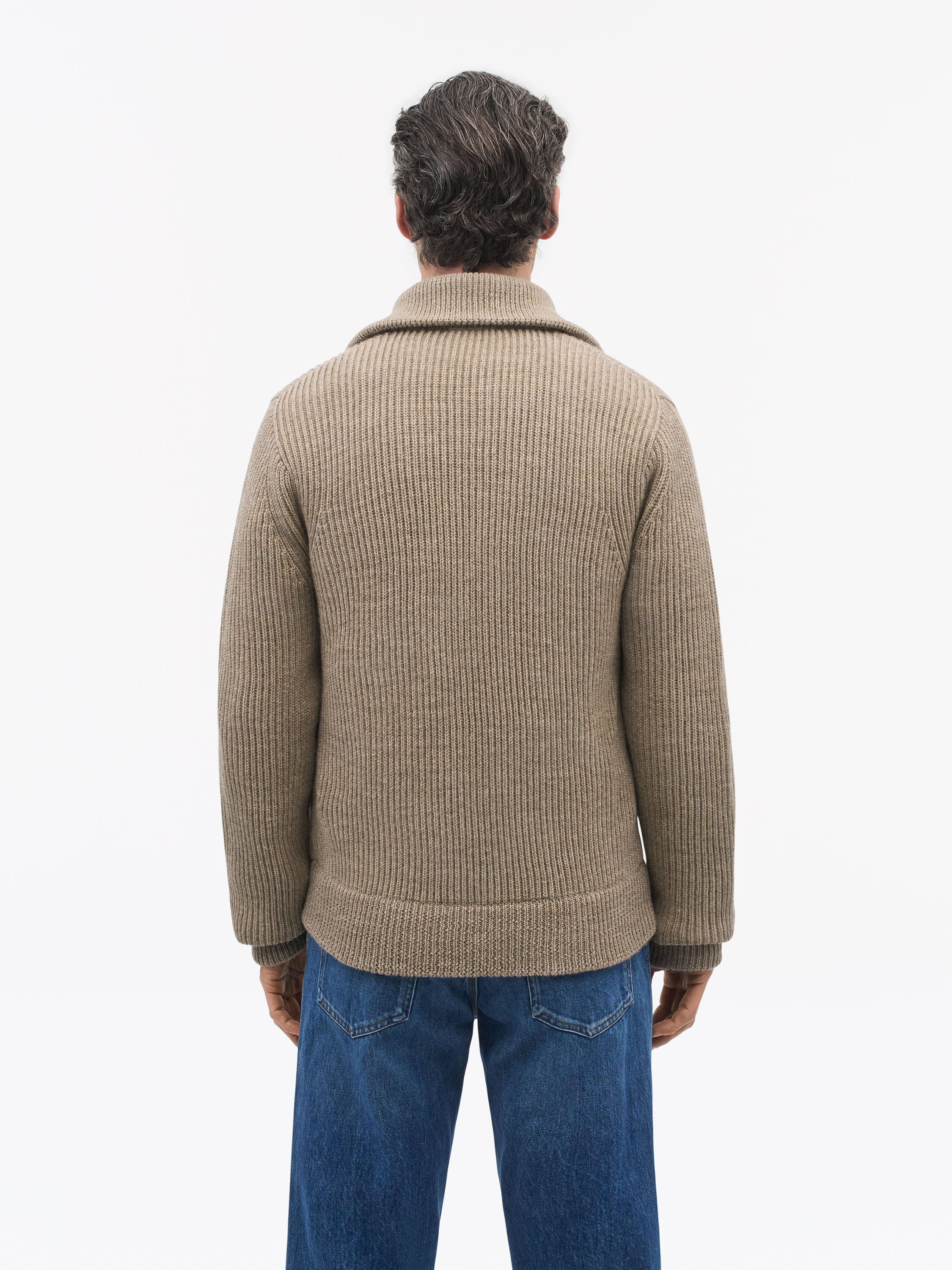 Niall Zip-Up Wool Cardigan - 3