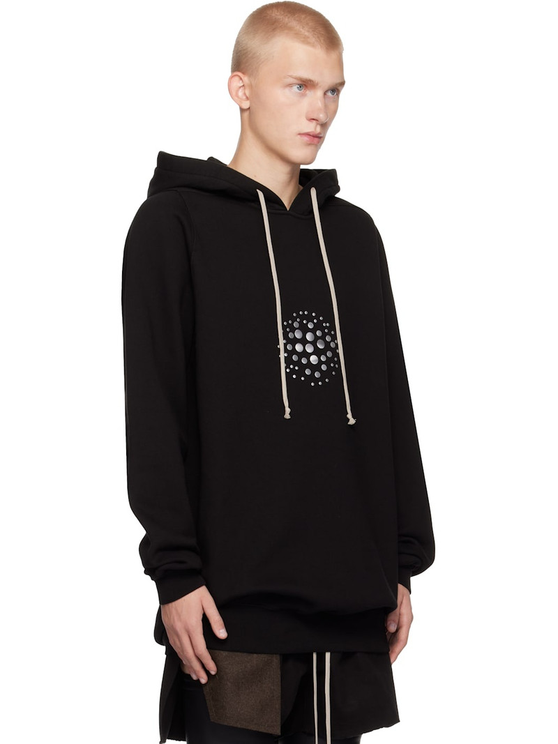 Black Porterville Orb Studs Hoodie 2