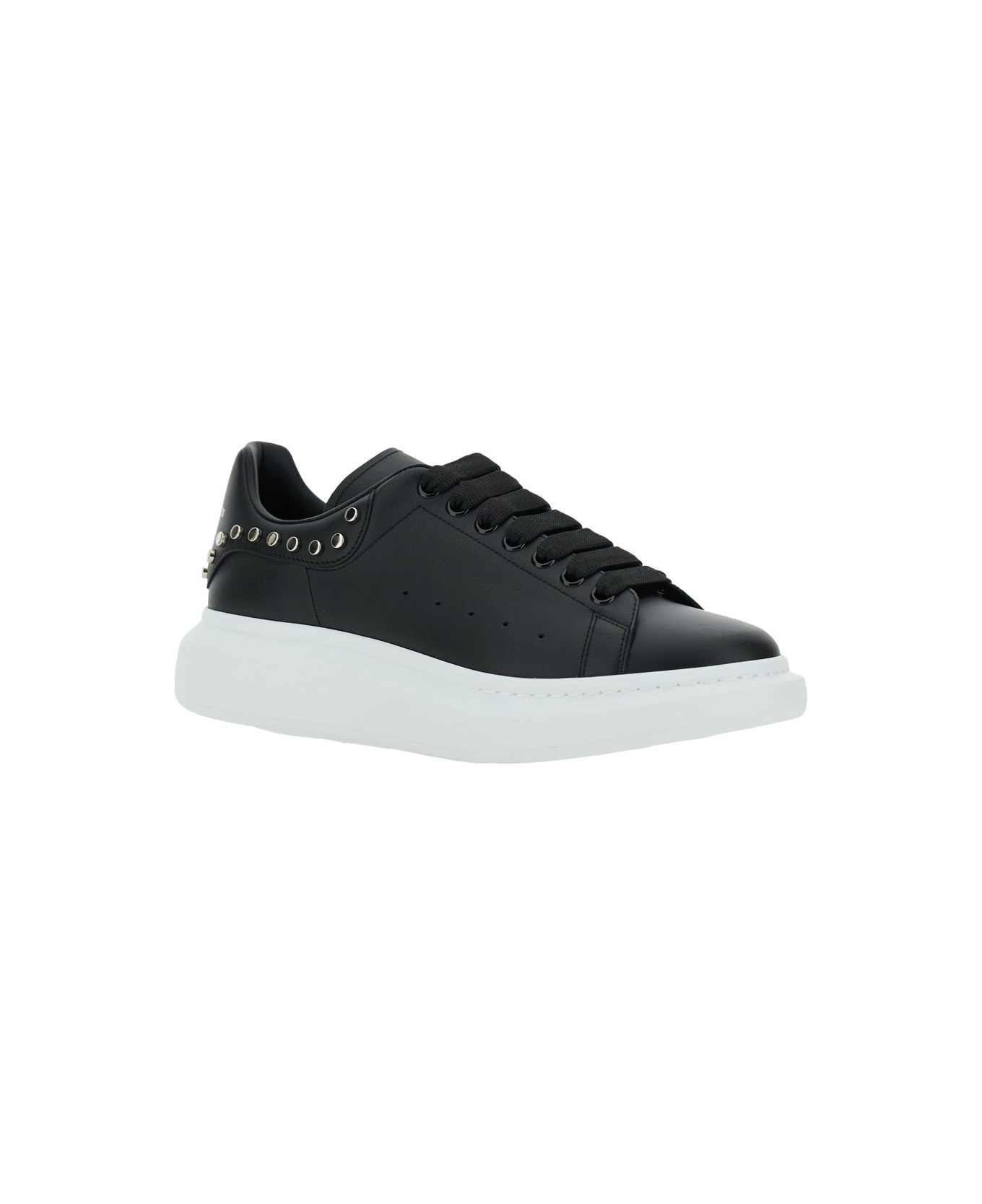 Stud Leather Sneakers - 2