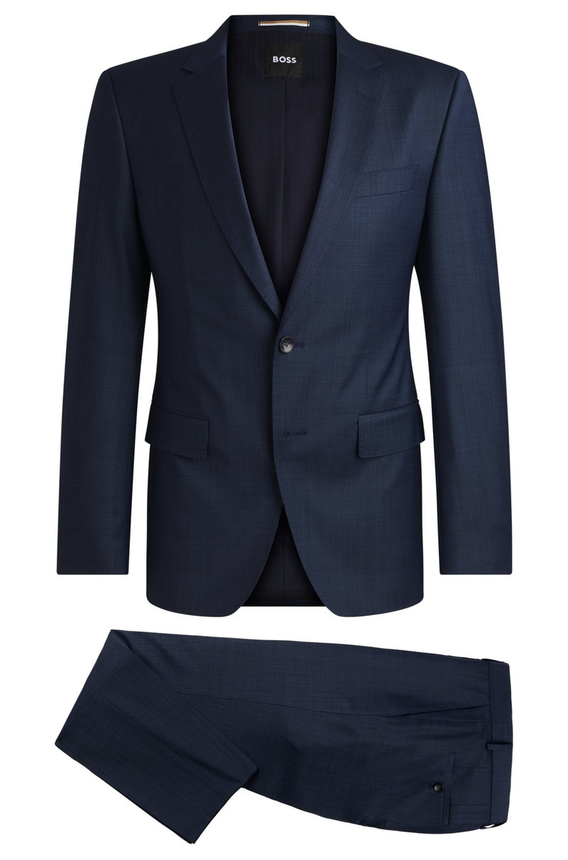 SLIM-FIT SUIT IN MICRO-PATTERNED WOOL 8