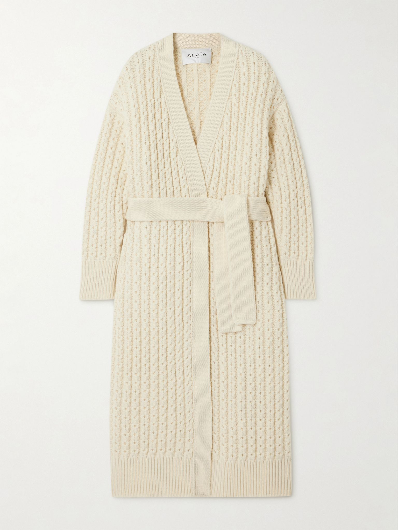 Oversized wool cardigan Ivory - 1