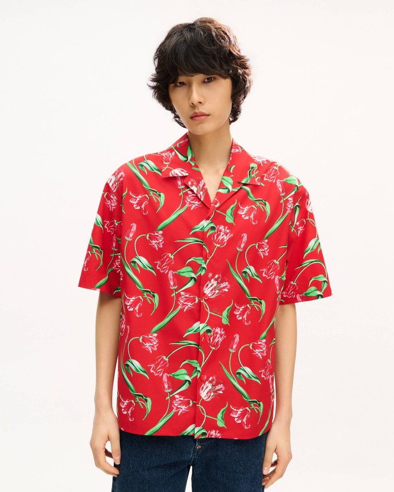 KENZO 'KENZO Tulip' hawaiian short sleeve shirt in cotton outlook
