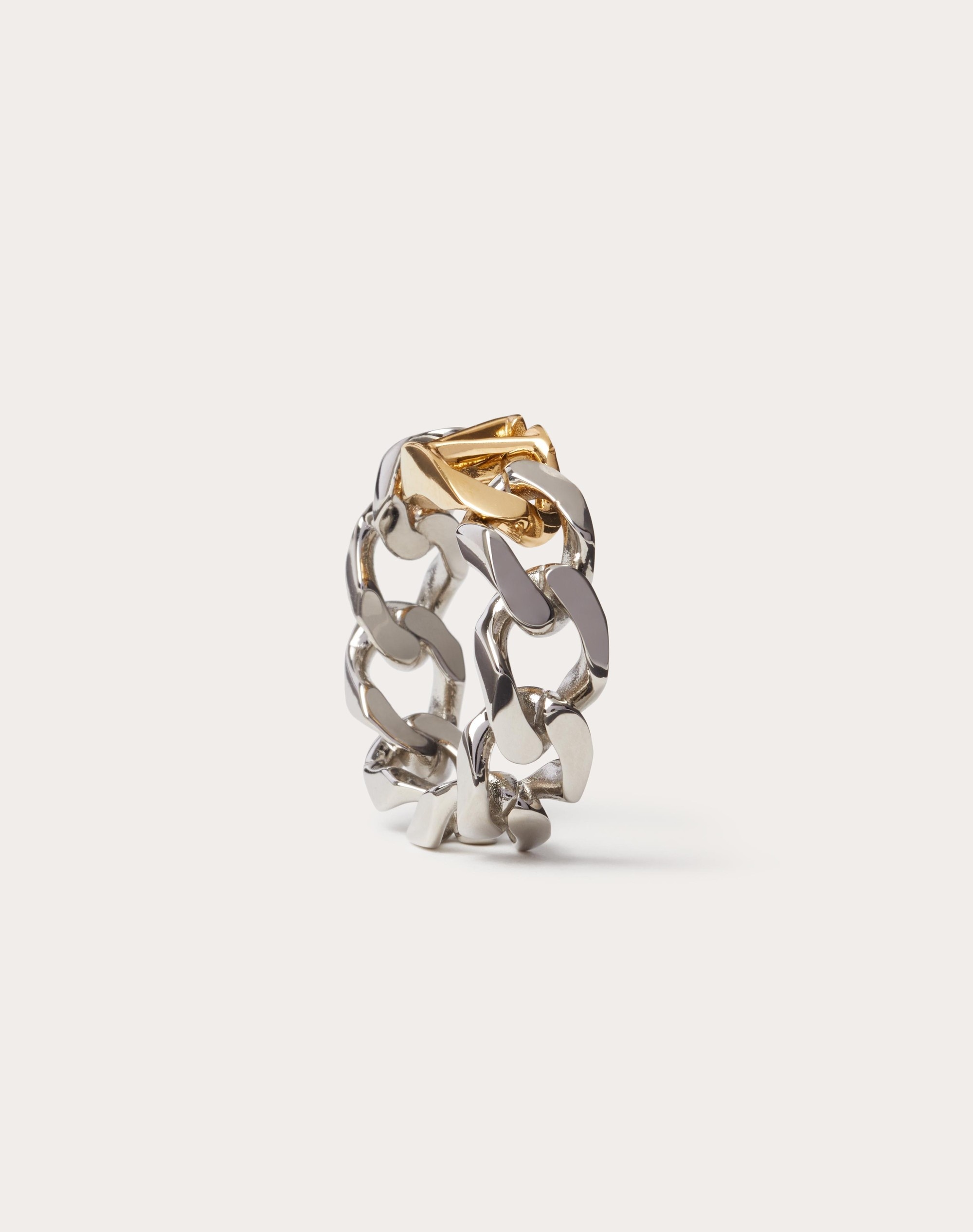 VLOGO CHAIN METAL RING - 3