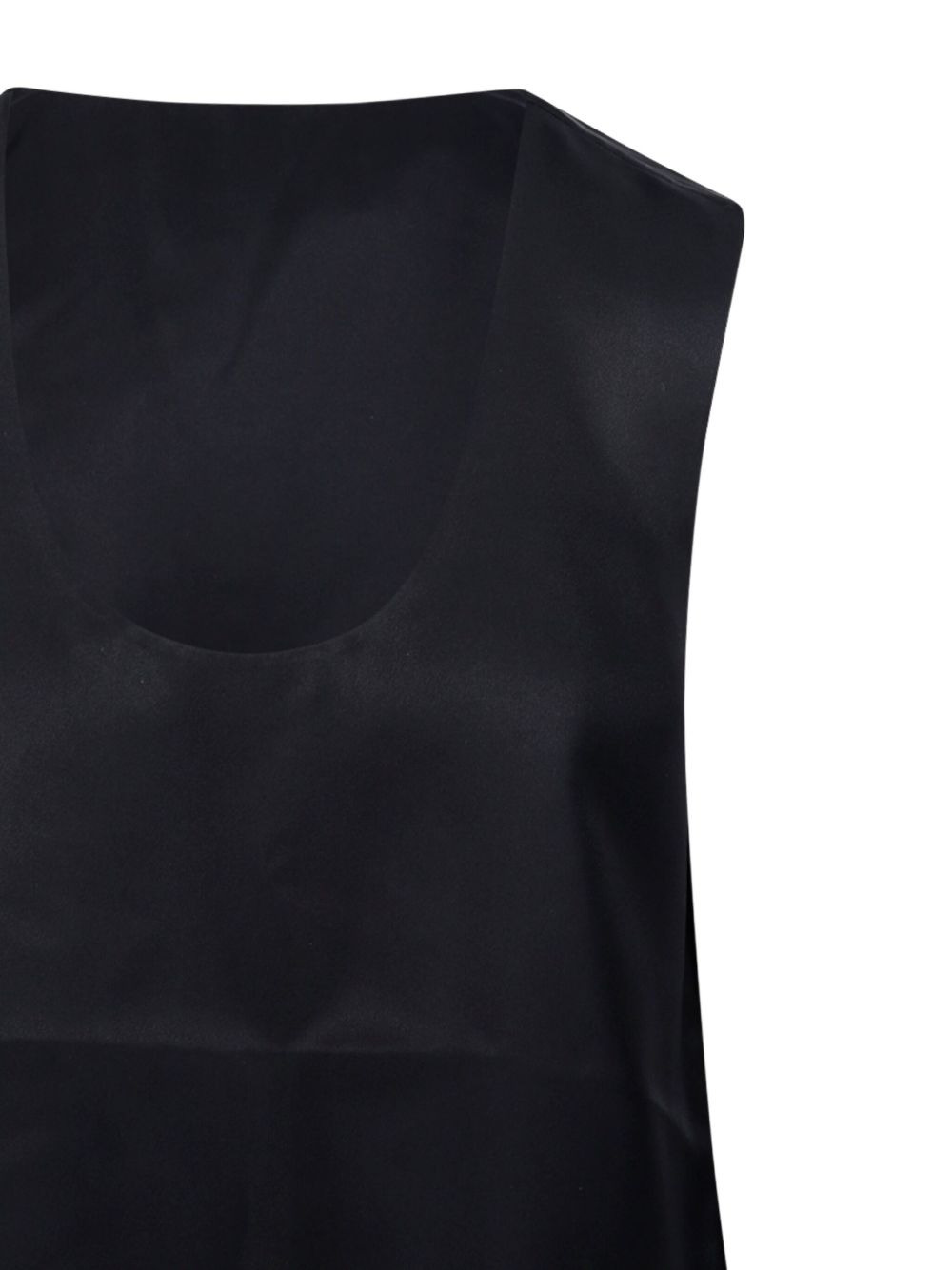 satin sleeveless top - 4