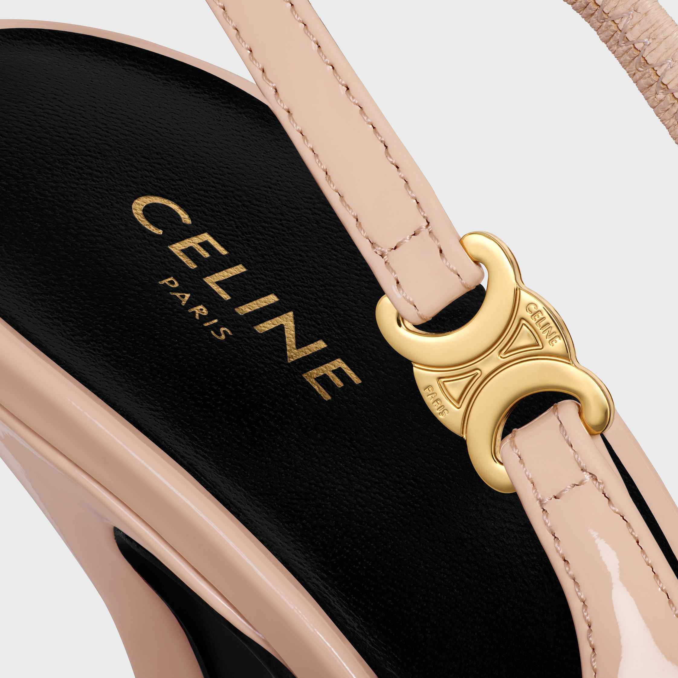 CELINE JUDY TRIOMPHE STILETTO PUMP IN PATENT CALFSKIN - 5