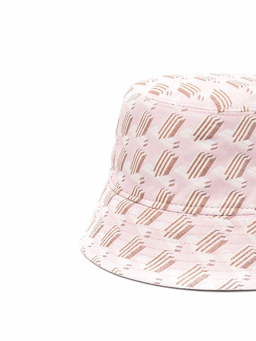 reversible geometric-jacquard bucket hat - 2