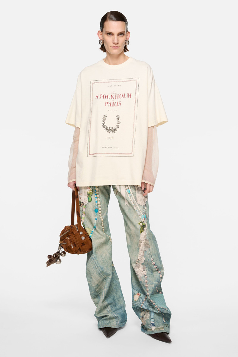 Acne Studios Loose fit jeans - 2006 - White/green outlook