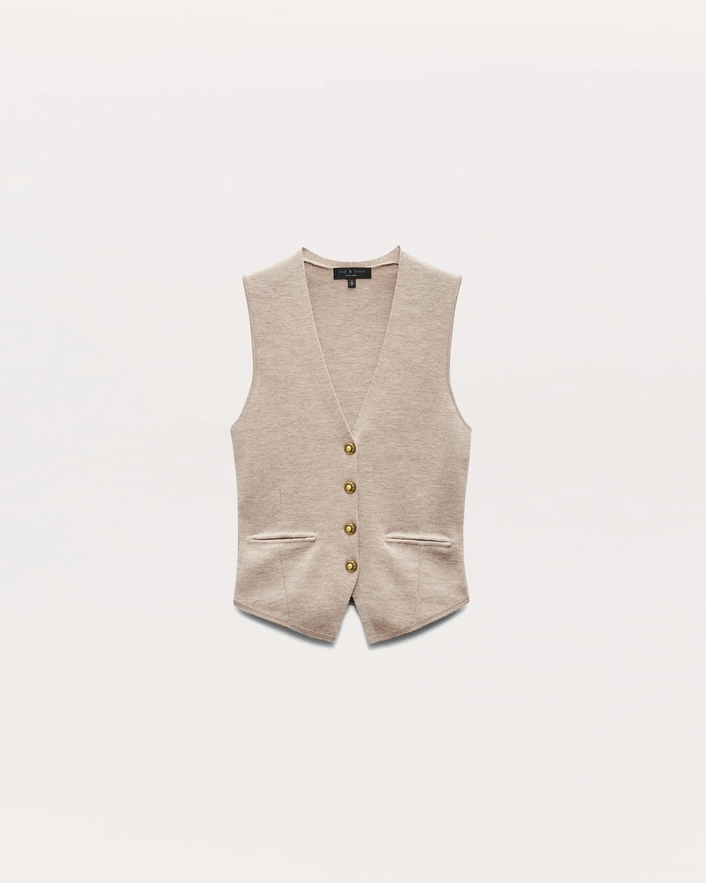 Ella Merino Wool-Blend Sweater Vest - 1