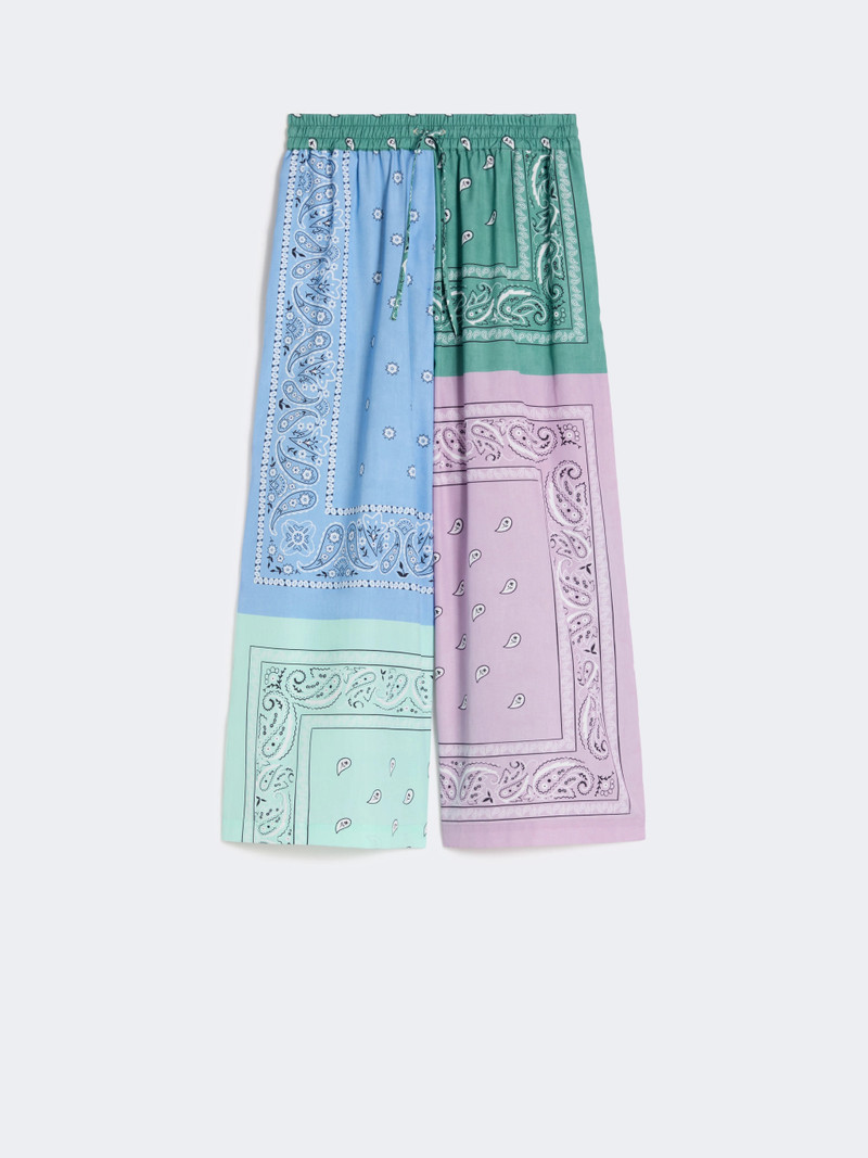 PEPE Printed cotton poplin trousers - MULTICOLOUR 1