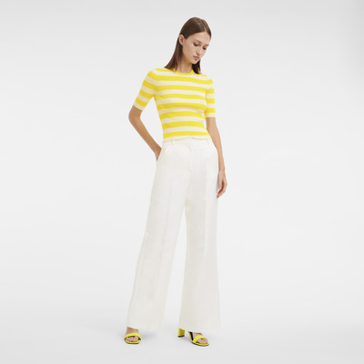 Longchamp Spring/Summer 2023 Collection Trousers Ecru - OTHER outlook