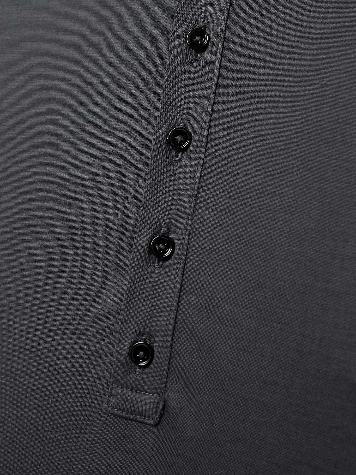 Silk-jersey T-shirt Charcoal - 4