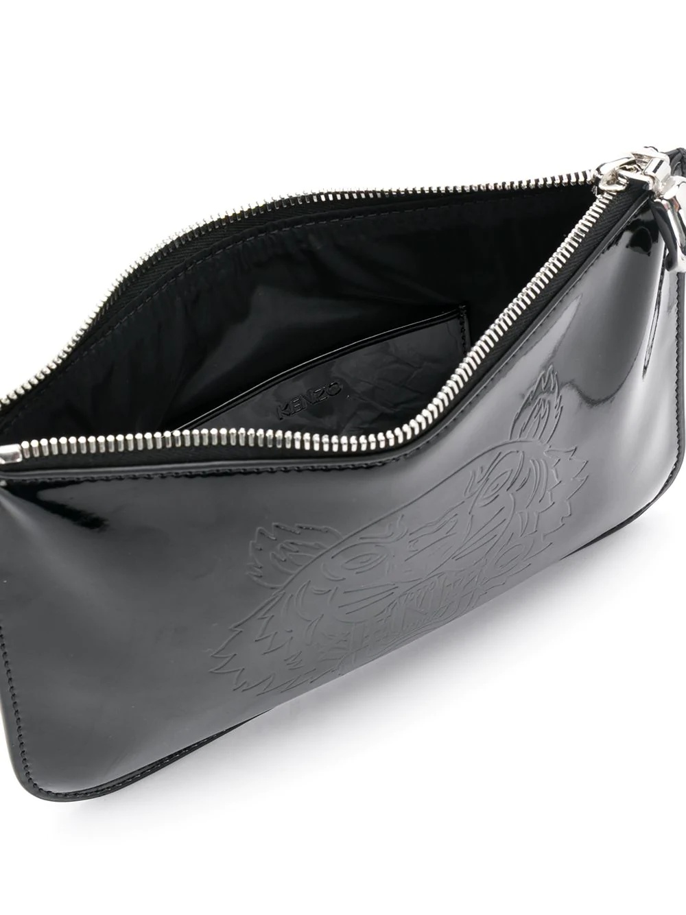 embossed logo clutch bag - 5