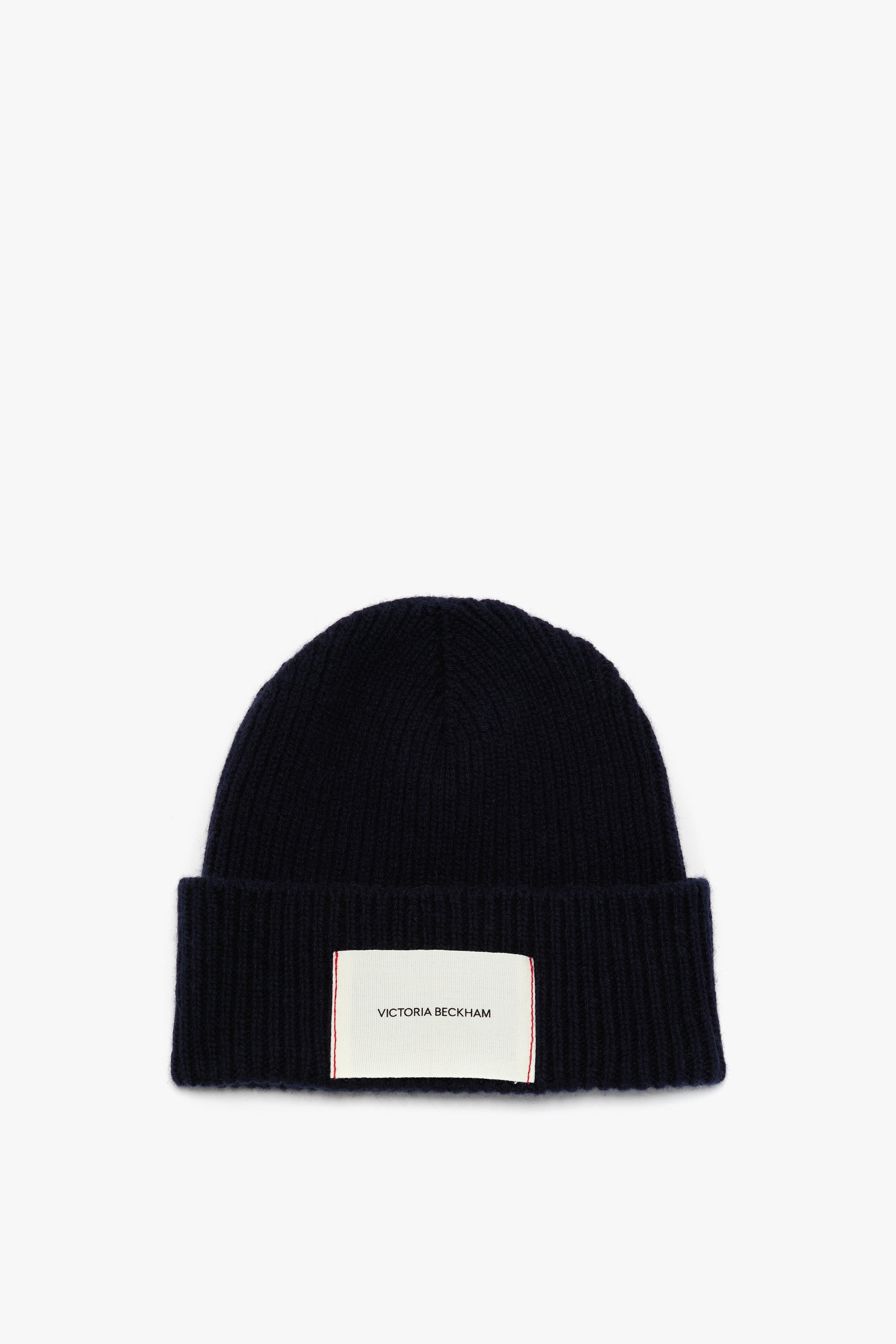 Logo Patch Beanie In Navy-Red - 1