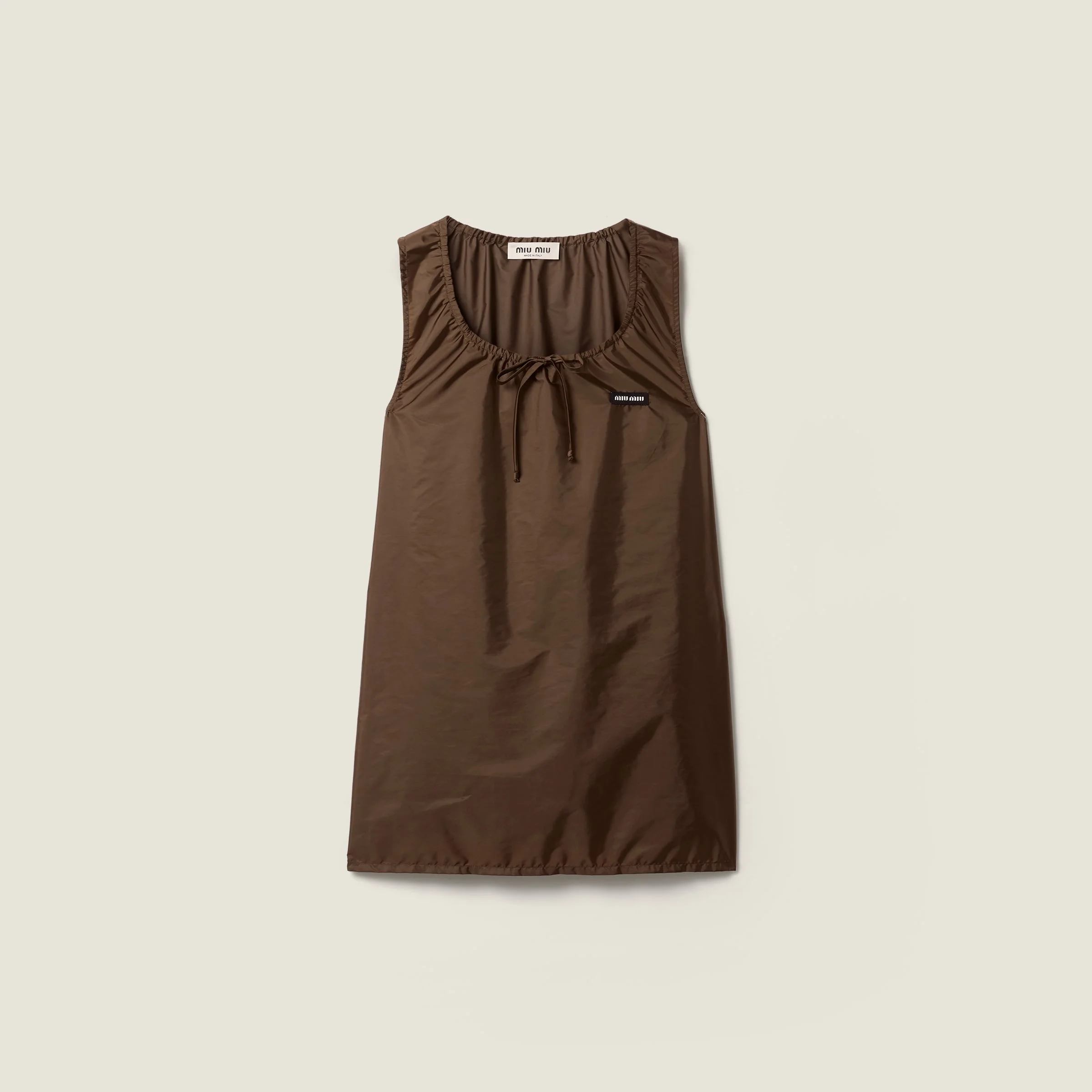 Technical fabric mini-dress - 1