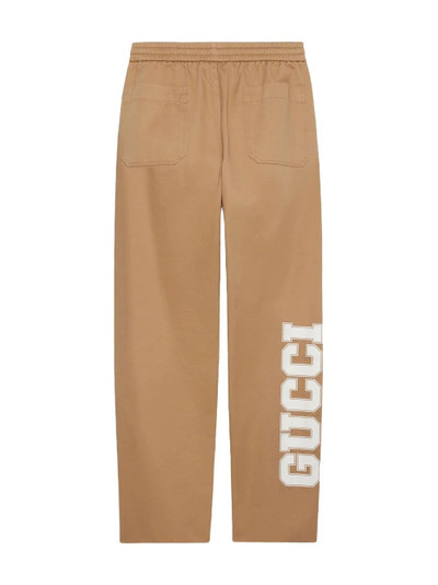 GUCCI logo-print drawstring track pants outlook