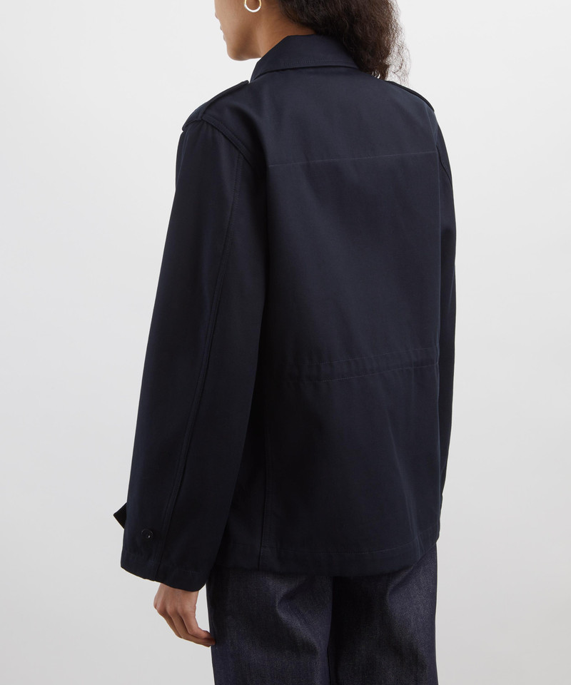 A.P.C. Fitted Cotton Gabardine Jacket outlook