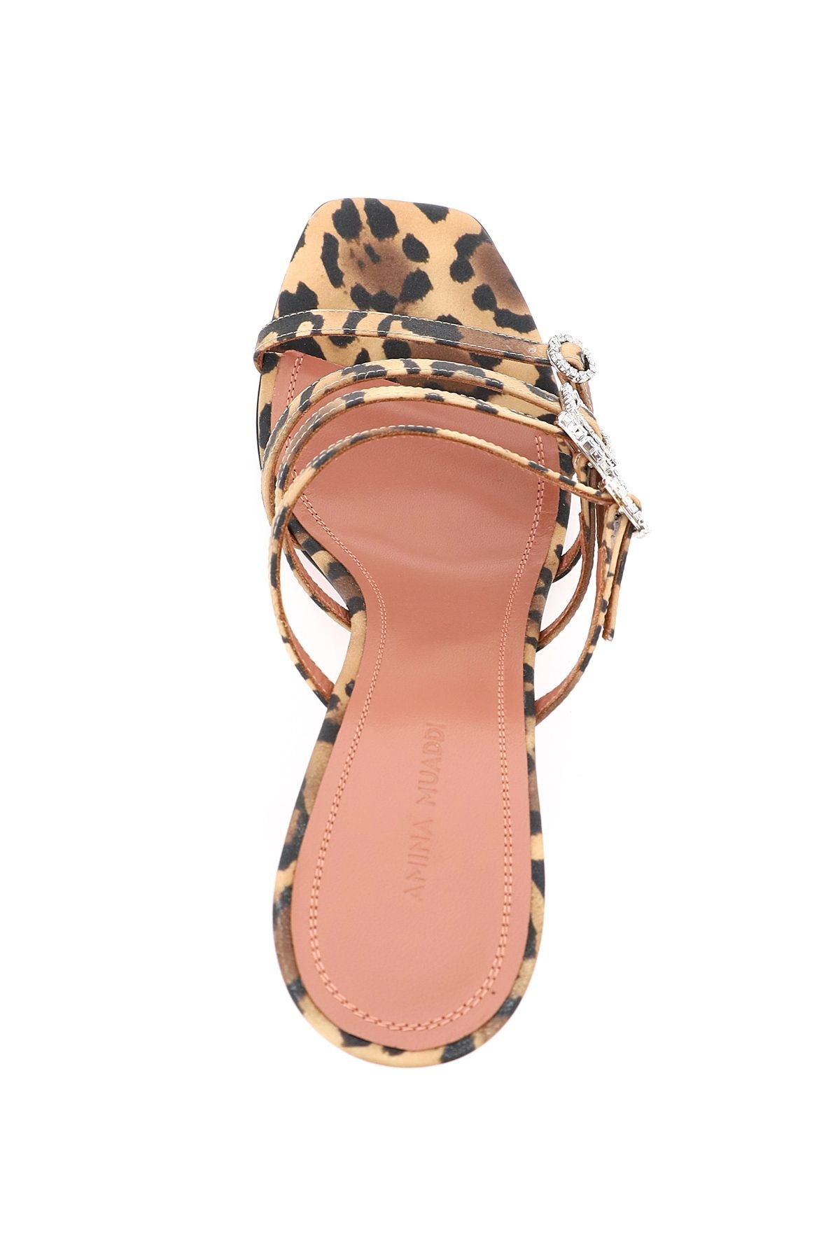 ROBYN LEOPARD PRINT SATIN SANDALS - 3