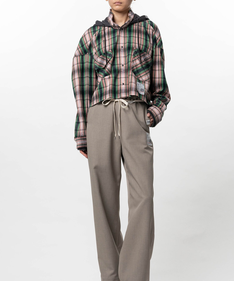 Hoodie Combine Checkered Shirt 17
