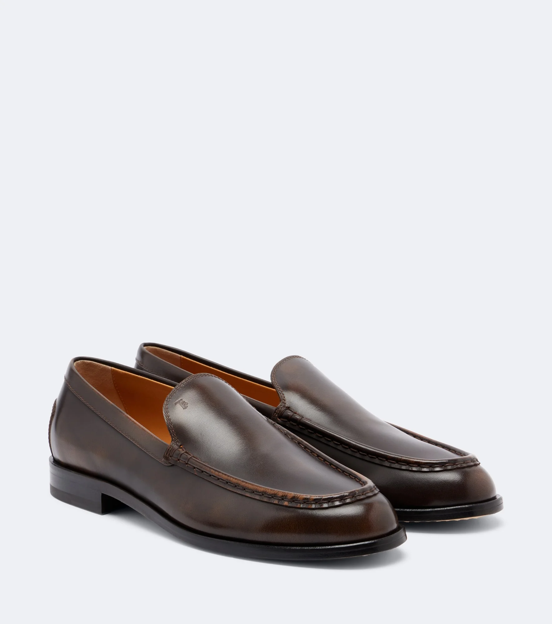 Studded leather loafers - 1