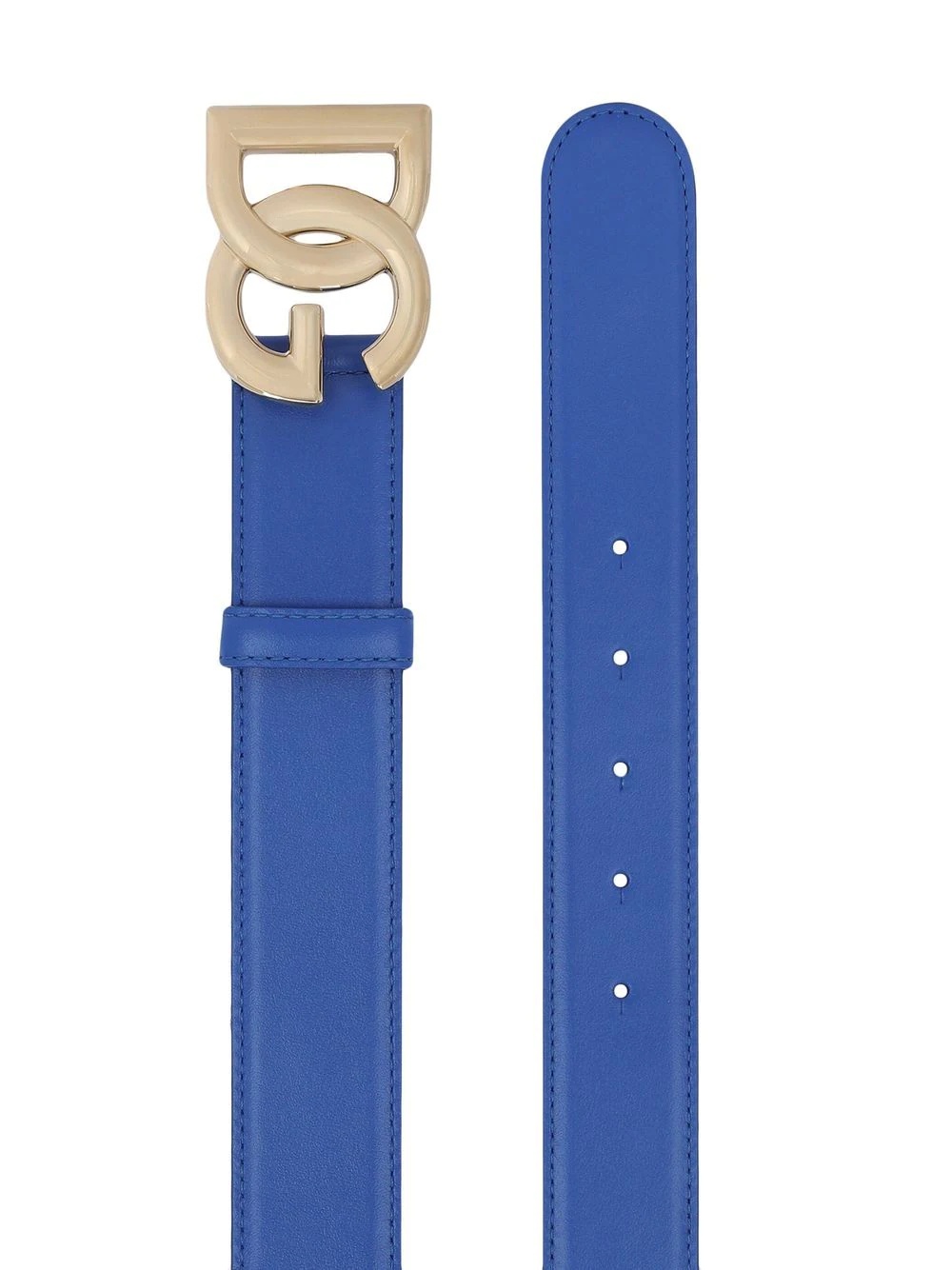 leather logo-lettering belt - 2