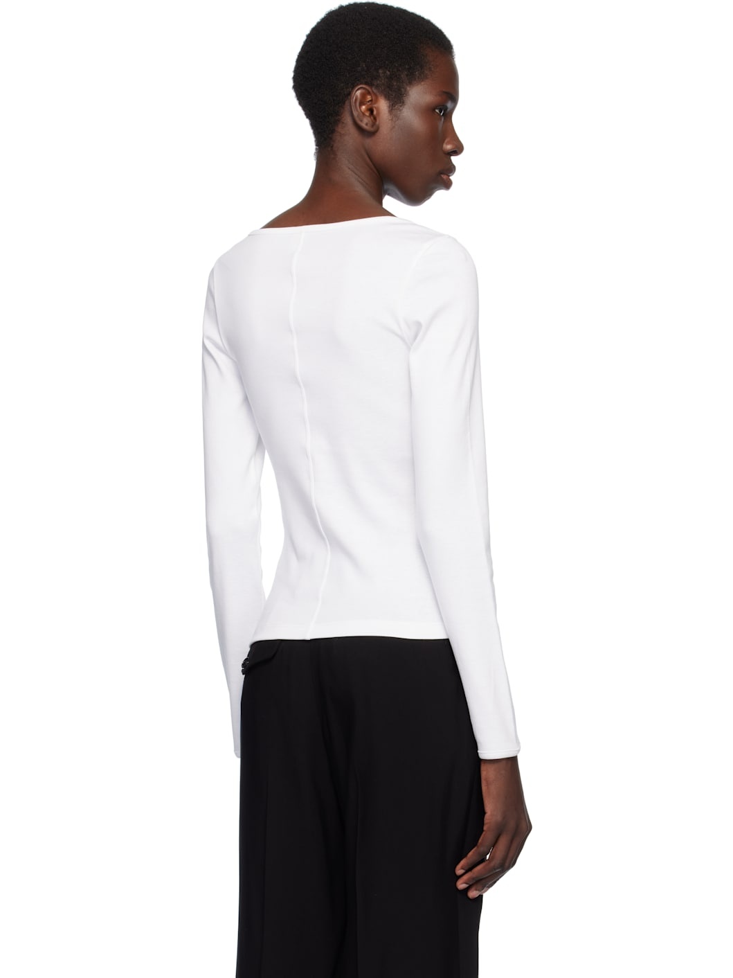 White Fem Longsleeve T-shirt - 3