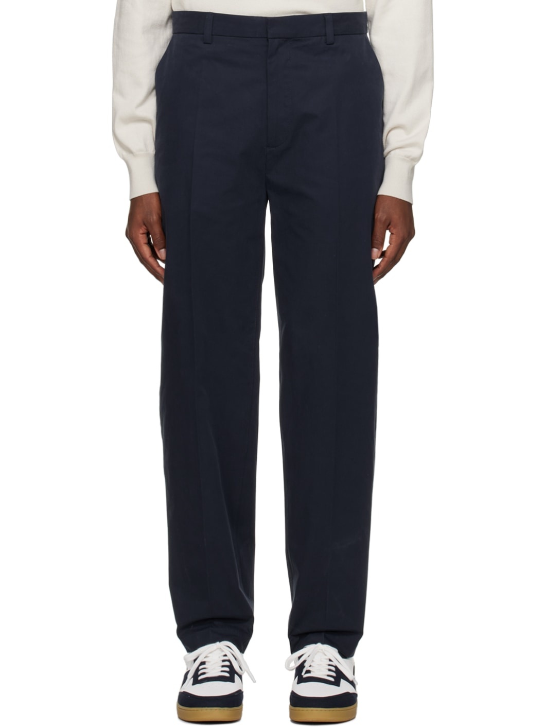 Navy Massimo Trousers - 1