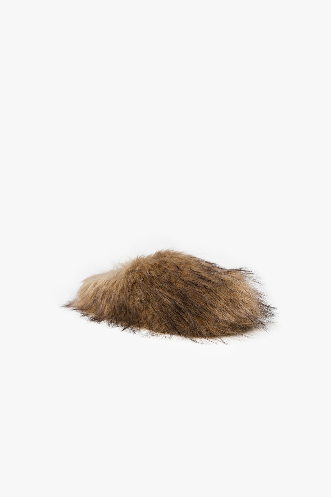 FAUX FUR CLOG BROWN - 5