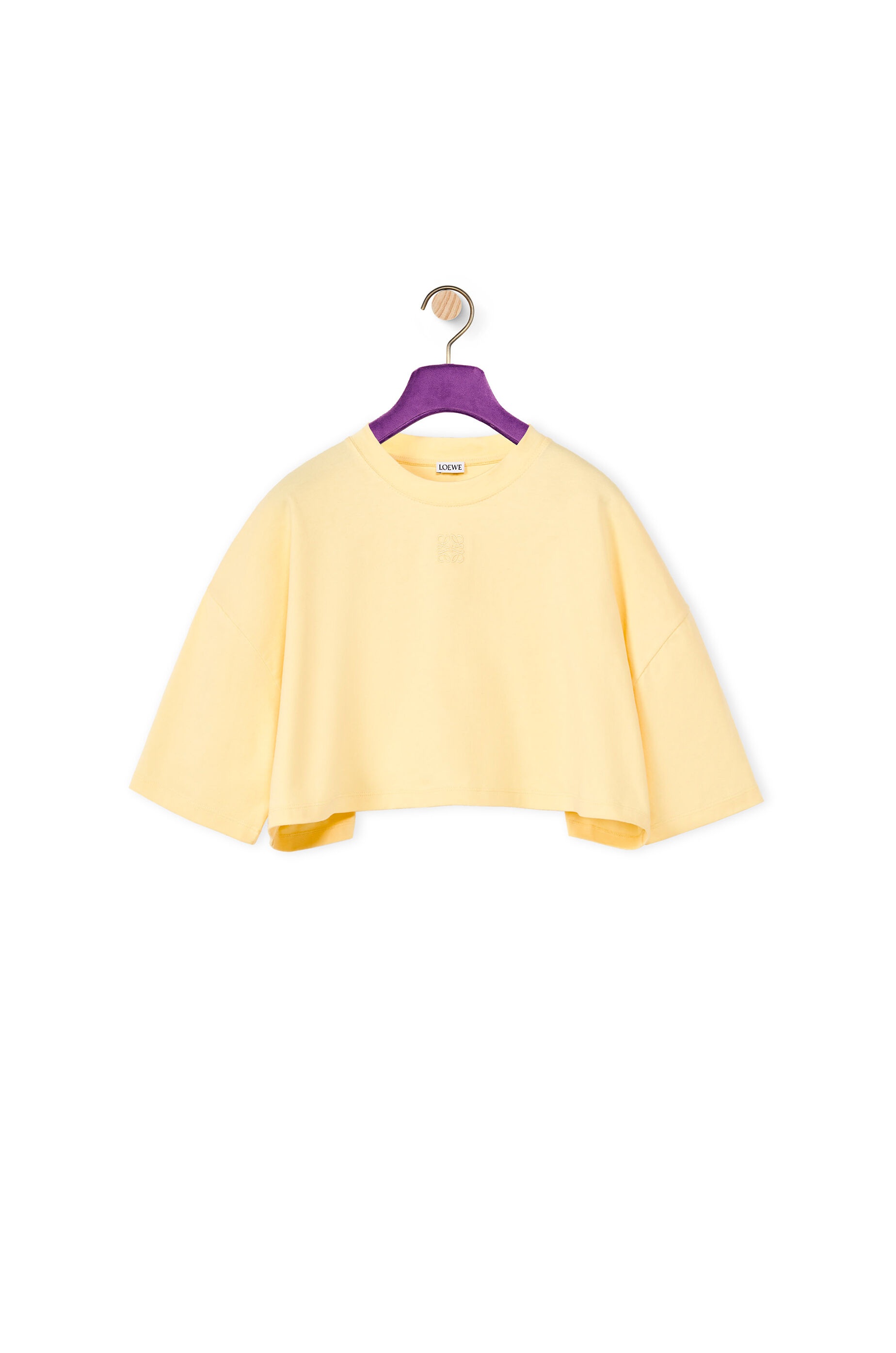 Cropped Anagram T-shirt in cotton - 1