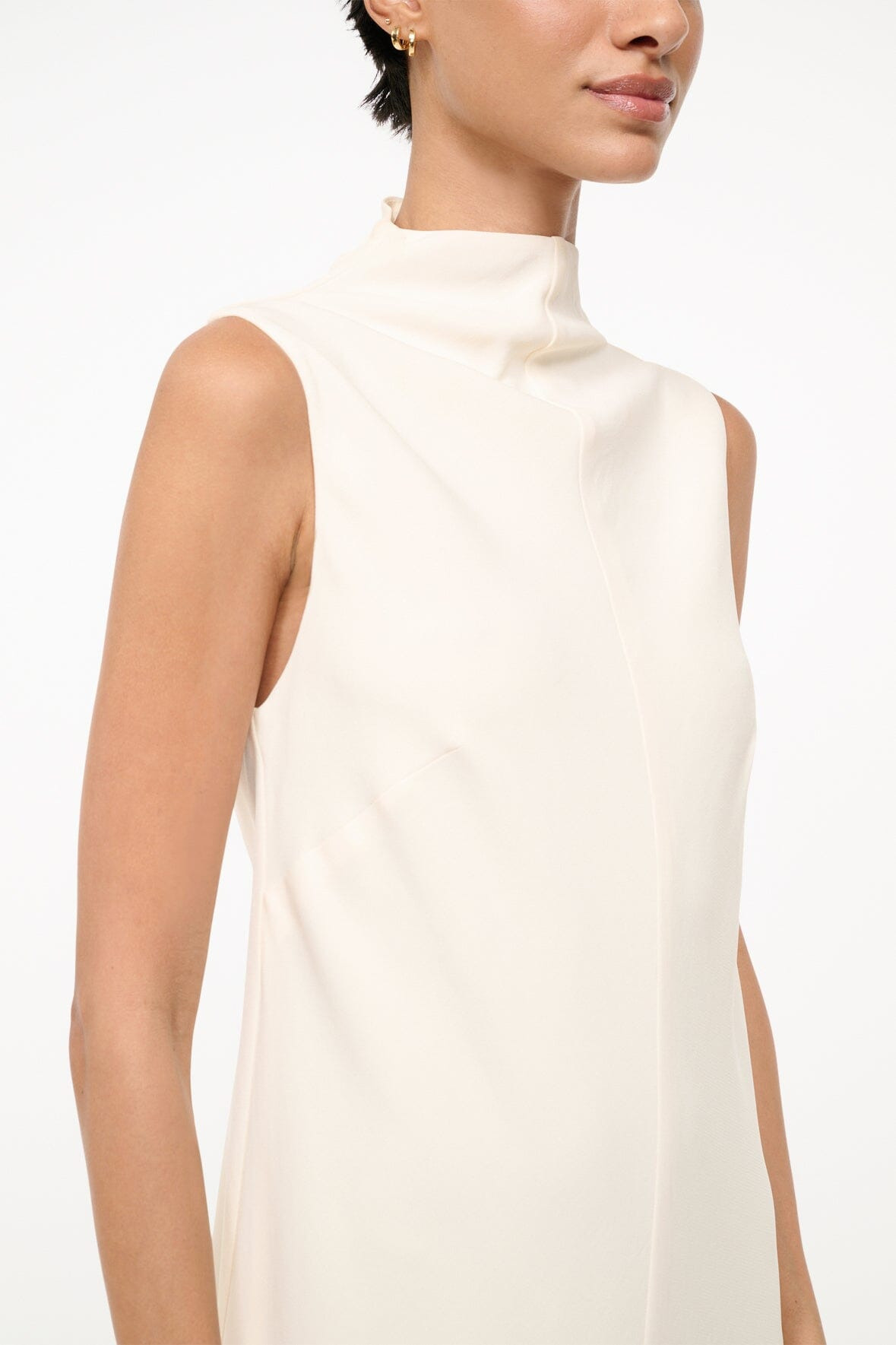 STAUD ARAYA DRESS IVORY - 4