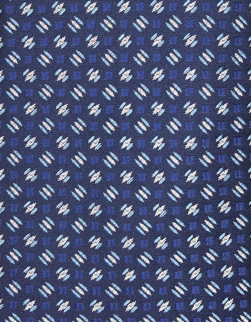 Canali BLUE SILK TIE, PATTERNED MOTIF outlook
