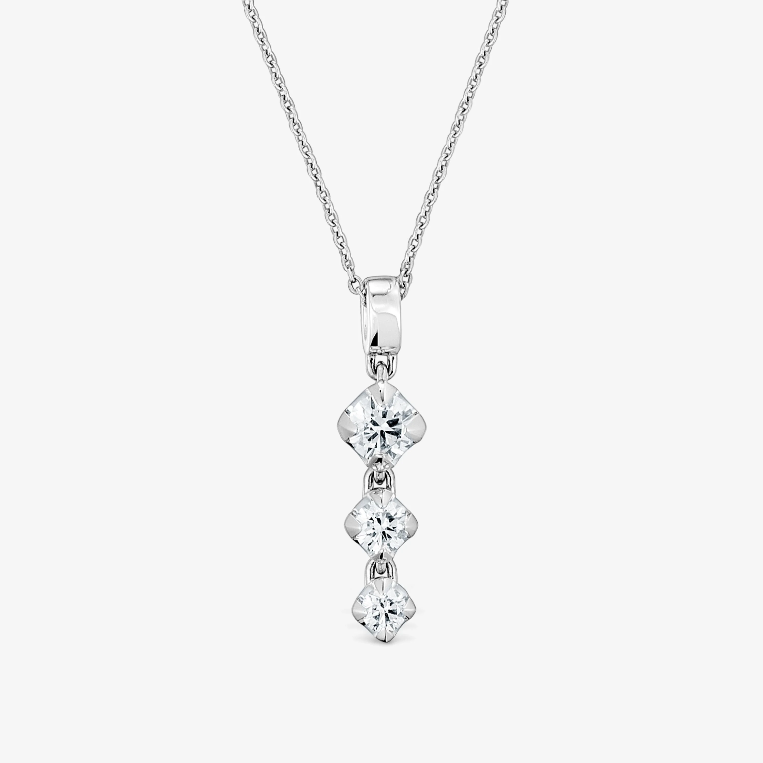 Platinum Choker with lab-grown diamonds Les Classiques LGD - 1