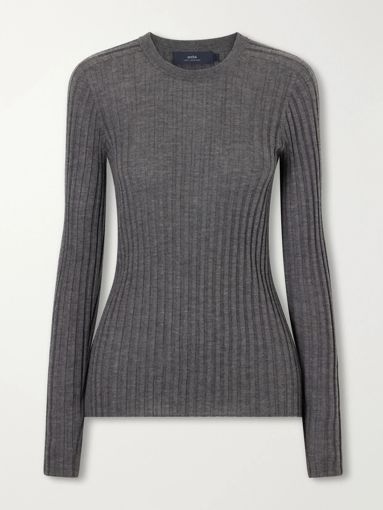 Ribbed Cashmere Sweater - 1