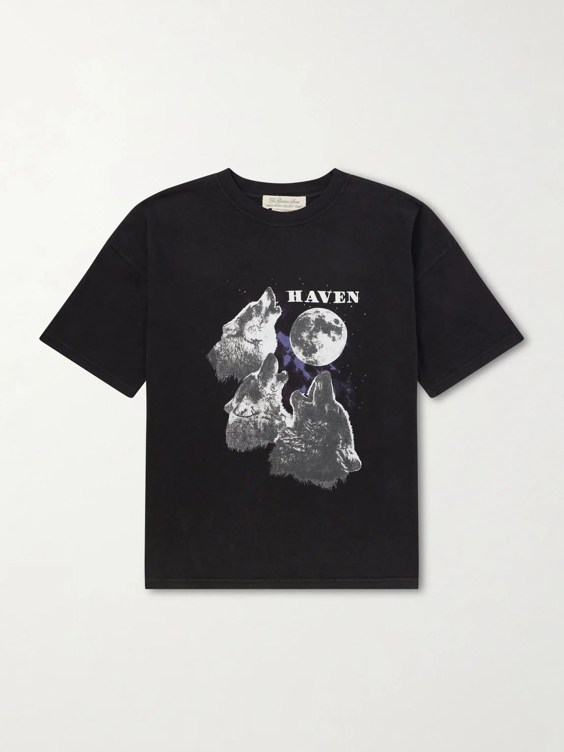 Howling Wolves Printed Cotton-Jersey T-Shirt - 1