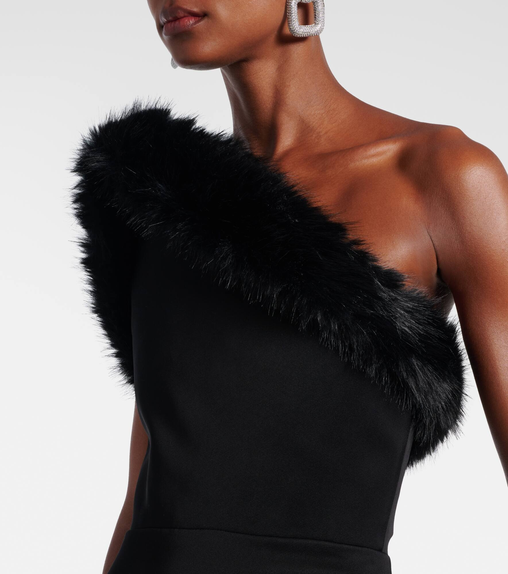 One-shoulder bustier gown - 4