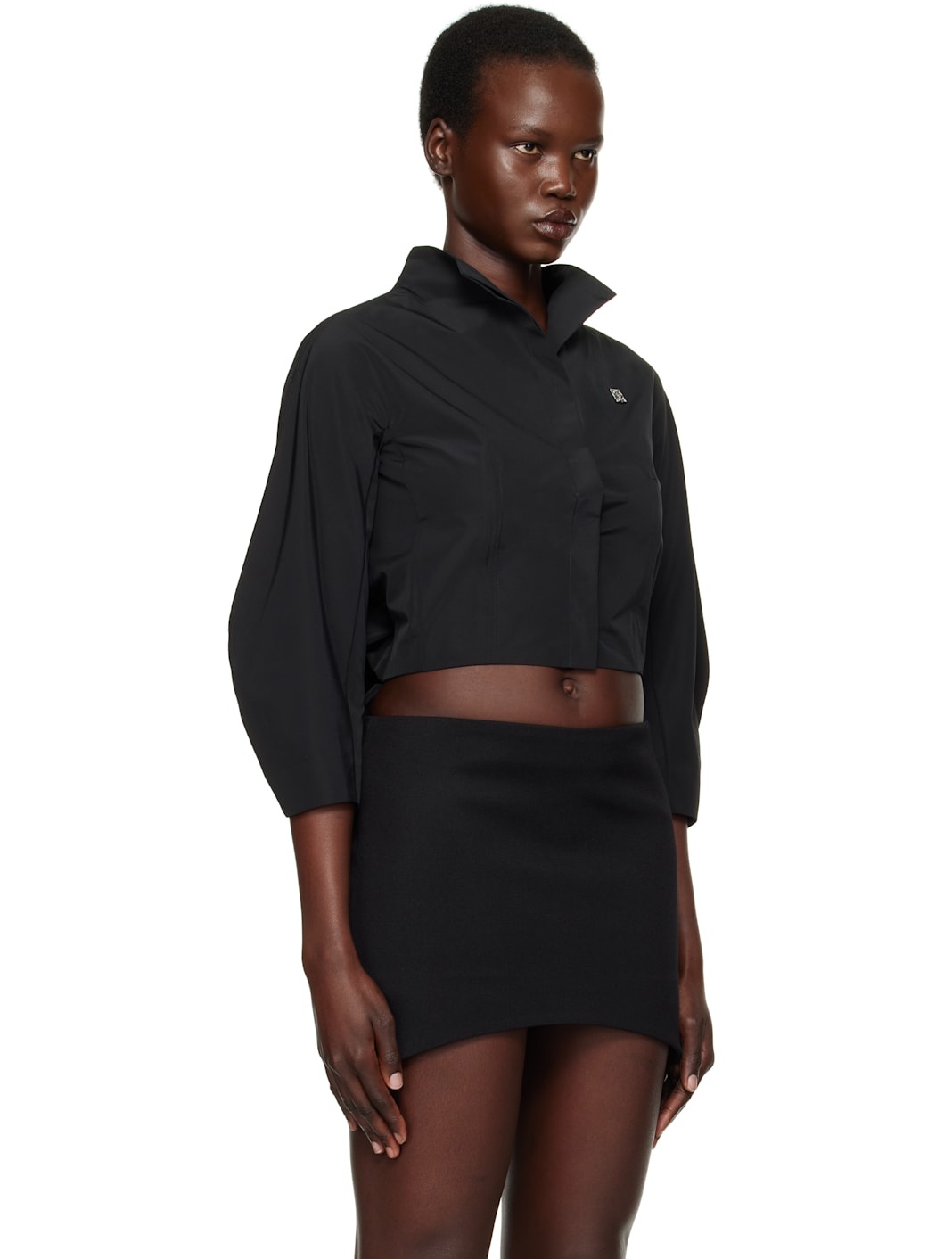 Black Puff Shirt - 2