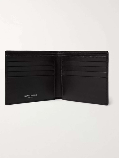 SAINT LAURENT Logo-Appliquéd Leather Billfold Wallet outlook